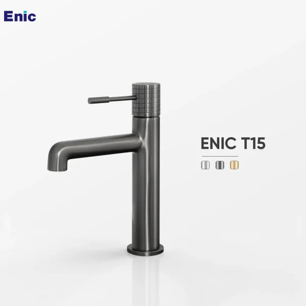 Chiều dài vòi (tầm vươn) được tính toán chuẩn xác giúp dòng nước xả đúng tâm chậu, hạn chế tối đa tình trạng bắn nước ra ngoài khi sử dụng.