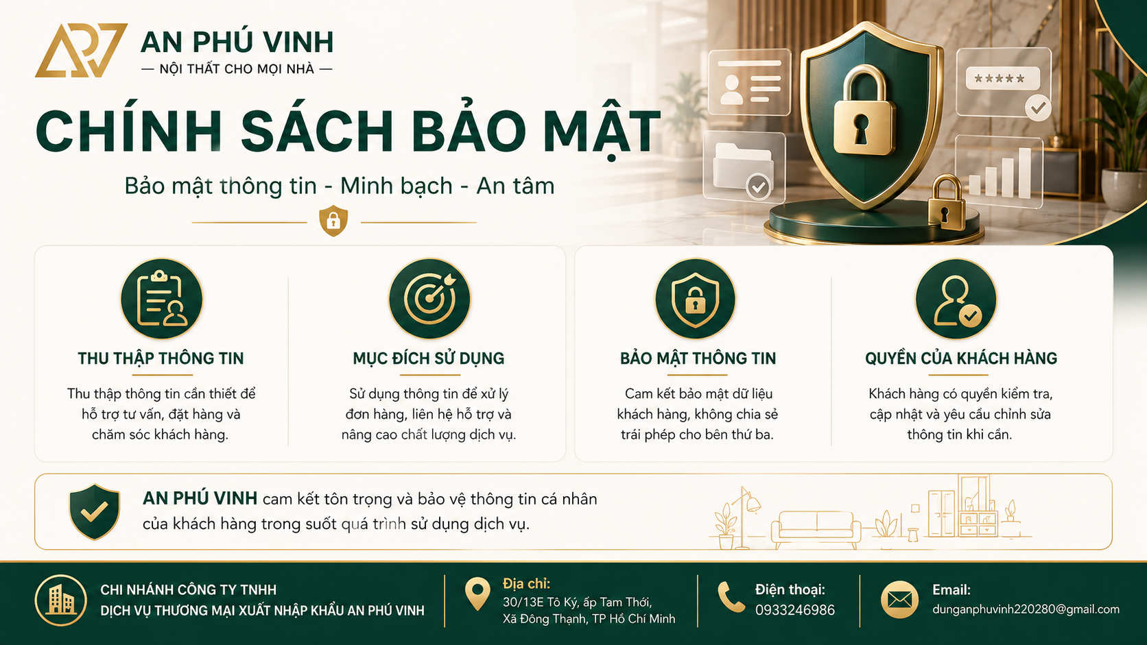 Chính sách bảo mật cam kết bảo vệ thông tin cá nhân: Nền tảng của sự tin cậy
