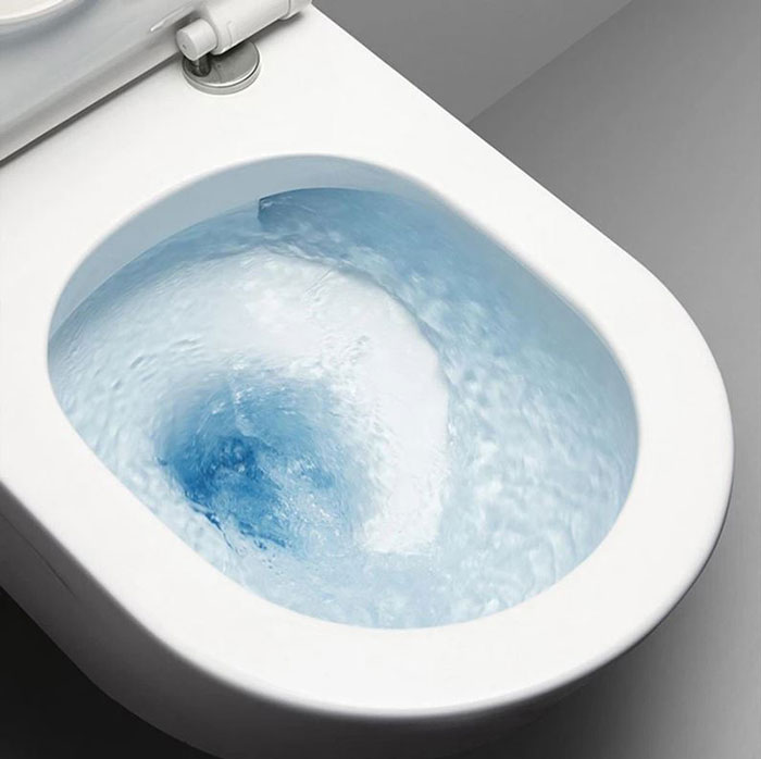 Công nghệ xả hiệu quả kết hợp bộ xả 2 chế độ giúp bàn cầu Viglacera VI107 tiết kiệm nước tối đa