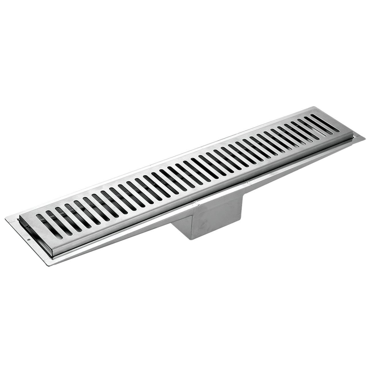 Được chế tác từ chất liệu inox cao cấp, ga thoát sàn dáng dài mặt hở không chỉ mang lại độ bền vĩnh cửu mà còn giữ được vẻ ngoài sáng bóng, dễ dàng vệ sinh.