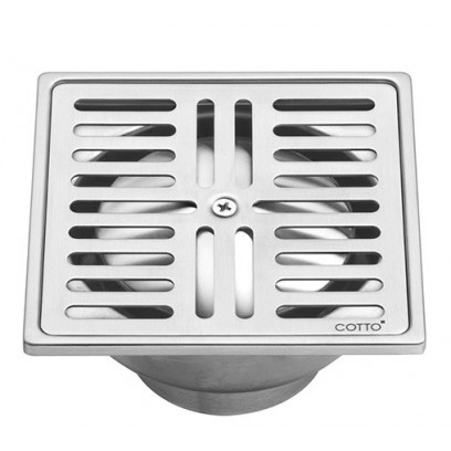 Ga thoát sàn mặt vuông hở từ chất liệu inox thép không gỉ mang đến độ bền vĩnh cửu, duy trì độ sáng bóng và khả năng chống ăn mòn vượt trội.