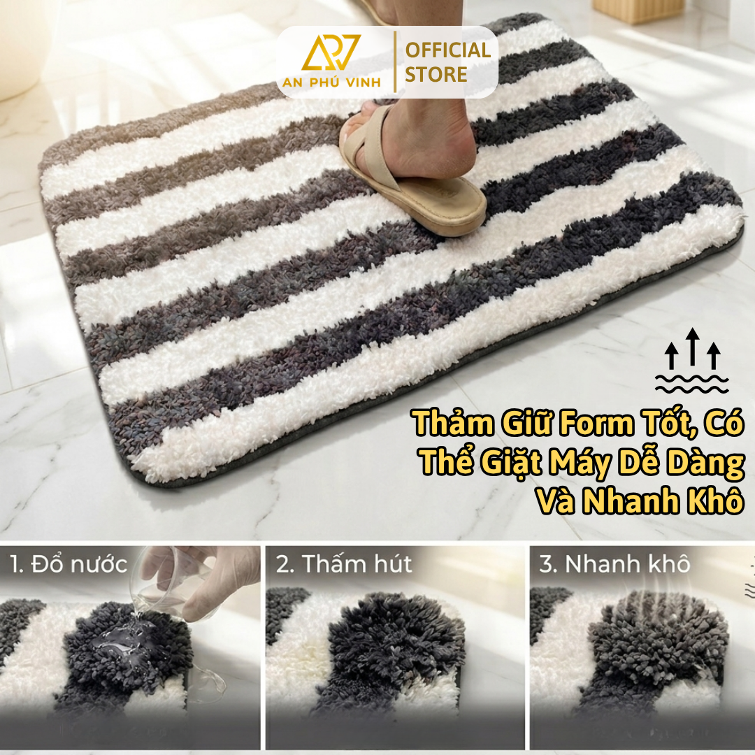 Thảm lông xù sọc xen kẽ trong thiết kế nội thất mang lại vẻ đẹp hiện đại, êm ái và tạo hiệu ứng thị giác độc đáo cho phòng khách