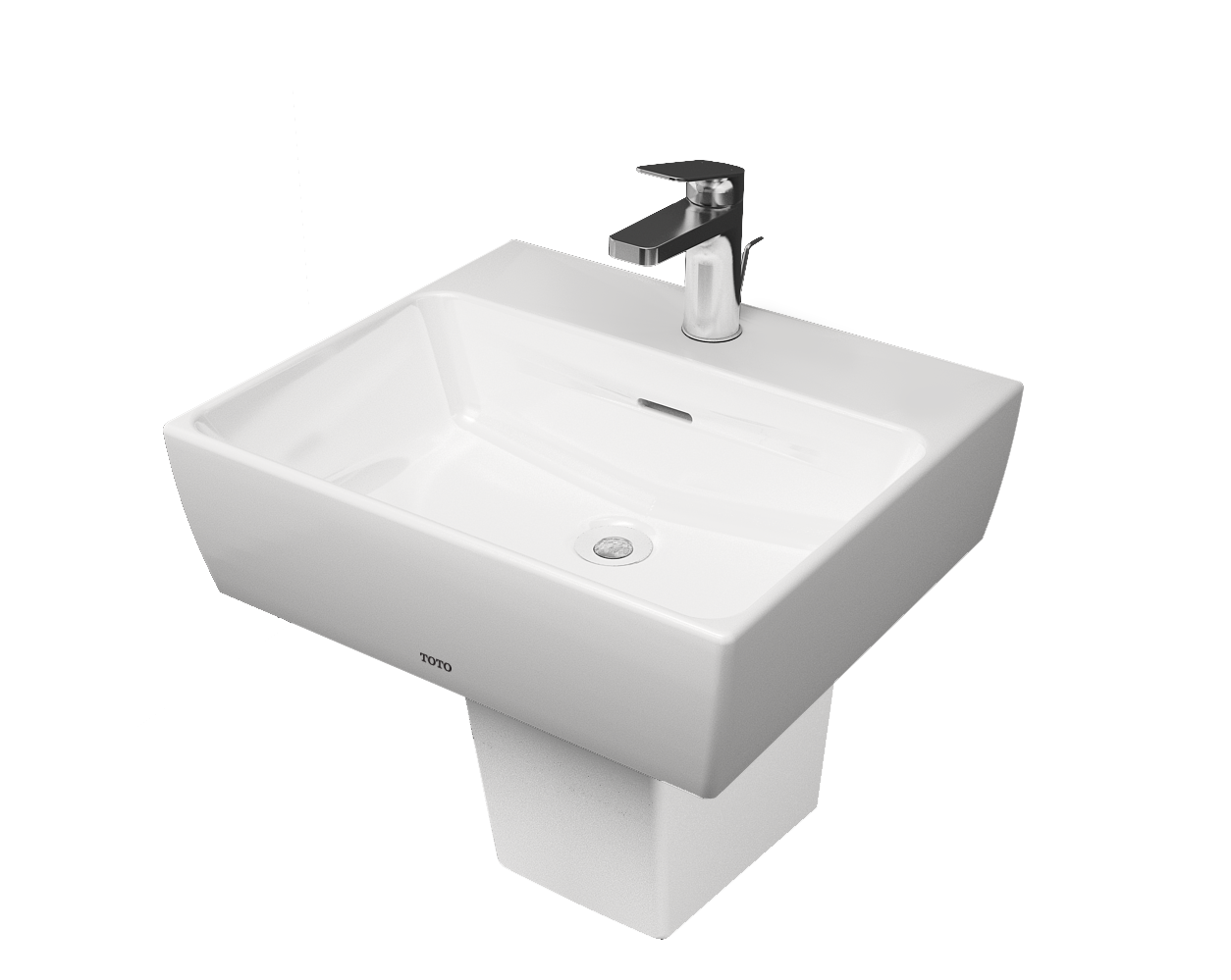 Lavabo treo tường TOTO khẳng định đẳng cấp nhờ chất men sứ CeFiONtect siêu mịn, chống bám bẩn tuyệt đối và mang lại vẻ đẹp bền vững cho phòng tắm.