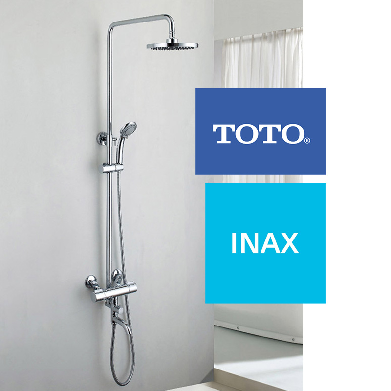 Sen ghép TOTO và Inax dẫn đầu phân khúc nhờ độ bền vượt trội, thiết kế tối giản sang trọng cùng các công nghệ massage, tiết kiệm nước độc quyền từ Nhật Bản.