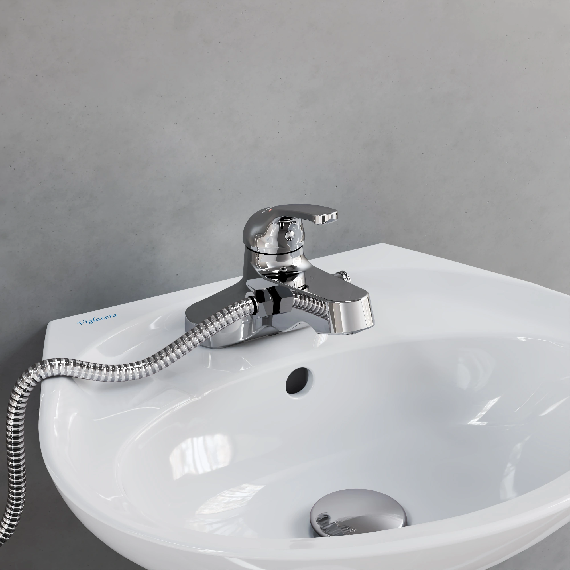 Phong cách thiết kế sang trọng của vòi chậu thấp ba lỗ biến khu vực lavabo thành một tác phẩm nghệ thuật, nâng tầm đẳng cấp cho toàn bộ không gian sống.