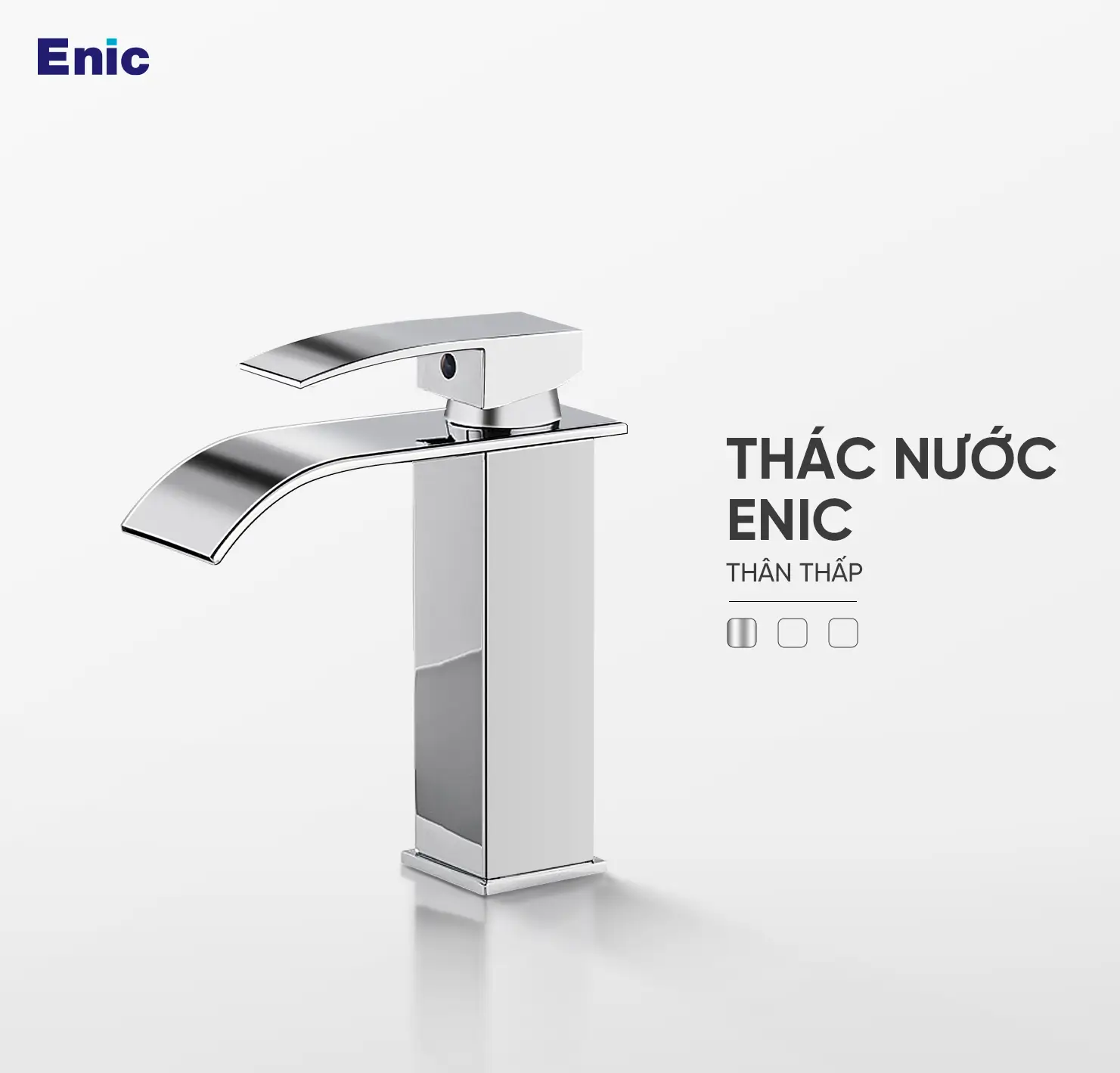 Vòi chậu thấp một lỗ Enic mang đến giải pháp đột phá cho phòng tắm hiện đại với các tính năng công nghệ thông minh và trải nghiệm tiện nghi vượt trội.