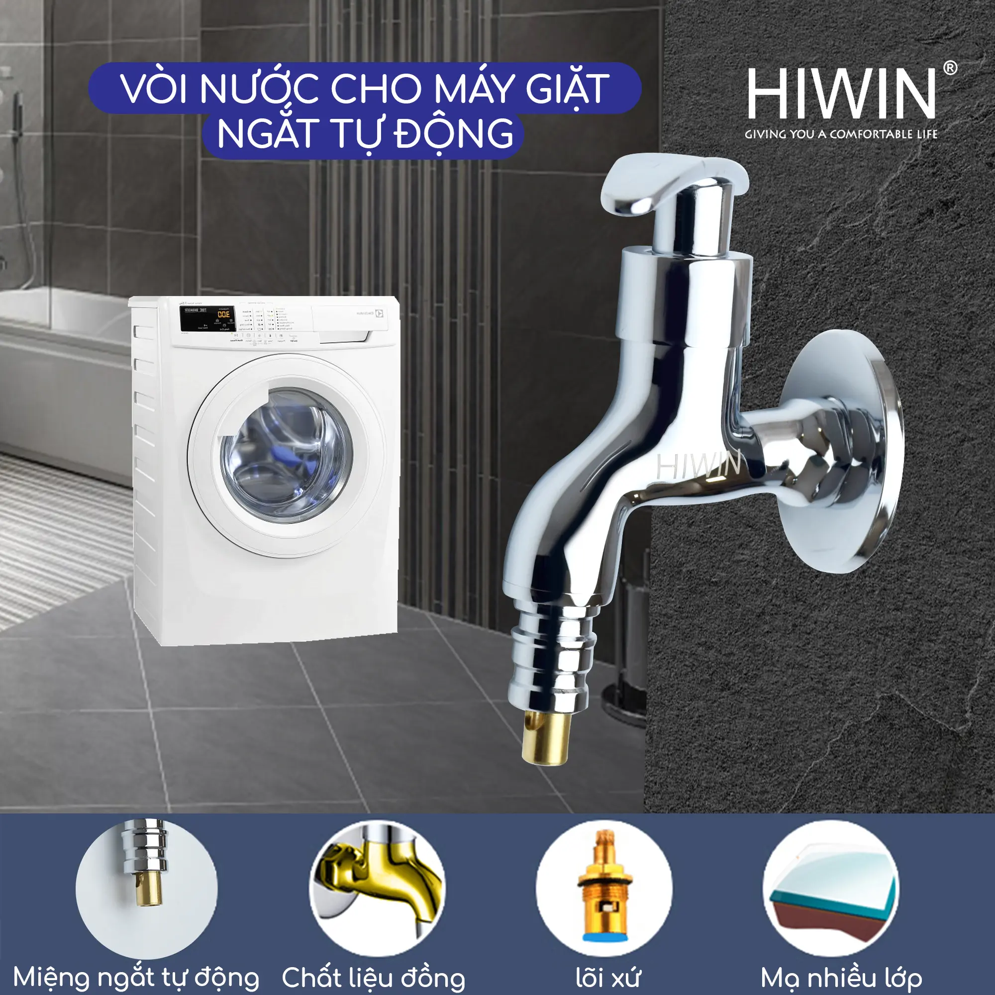 Việc lựa chọn vòi xả có đầu nối chuẩn kích thước sẽ đảm bảo độ tương thích hoàn hảo, giúp cấp nước ổn định cho mọi dòng máy giặt cửa trên và cửa trước.