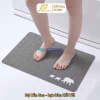 Thảm In FW 60x90 Vải Balo Tổ Ong In Hình Gấu Thấm Hút Decor Phòng Khách APV-18M04