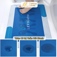 Thảm Thấm 43x118 Nhựa PVC Vải Trơn Màu Xanh Thấm Hút Nước Decor Nhà Tắm APV-12L01