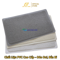 Thảm Tắm PVC 43x75 Nhựa Sợi Bún Viền Trắng Đục Thấm Hút Nước Chống Trượt Nhà Tắm APV-11M01