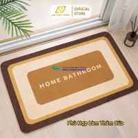Thảm Thấm 43x118 Nhựa PVC Vải Trơn Màu Nâu Kem Thấm Hút Nước Chống Trượt APV-12L02