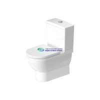 Bồn cầu 2 khối Duravit D-2181090000 nắp đóng êm chính hãng