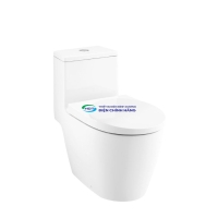 Bồn cầu 1 khối COTTO C100207 nắp đóng êm
