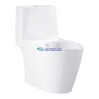 Bồn cầu 1 khối GROHE 39990000 nắp đóng êm dòng Bau Ceramic