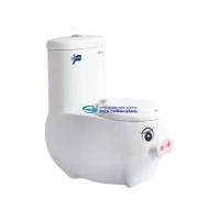 Bồn cầu 1 khối Thiên Thanh CE0217 nắp đóng êm dòng GG