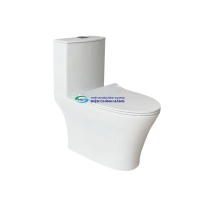 Bồn cầu 1 khối Thiên Thanh CK30 nắp đóng êm dòng Slim