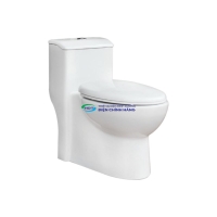 Bồn cầu 1 khối Thiên Thanh CK68 nắp đóng êm