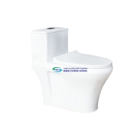 Bồn cầu 1 khối Thiên Thanh CK86 nắp đóng êm