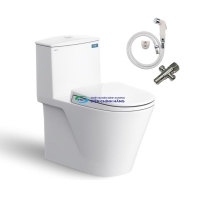 Bồn cầu 1 khối VIGLACERA V817 nắp đóng êm