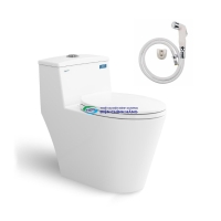 Bồn cầu 1 khối VIGLACERA V823 nắp đóng êm