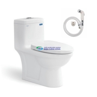 Bồn cầu 1 khối VIGLACERA V825 nắp đóng êm
