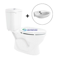Bồn cầu 2 khối VIGLACERA VI28 nắp đóng êm