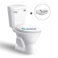 Bồn cầu 2 khối VIGLACERA VI44 nắp đóng êm