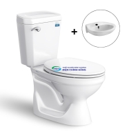 Bồn cầu 2 khối VIGLACERA VI77 nắp đóng êm