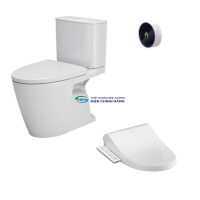 Bồn cầu 2 khối xả cảm ứng nắp điện tử INAX ACT-602 + CW-H18VN