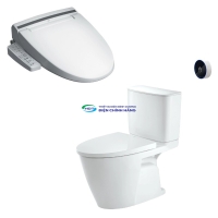 Bồn cầu 2 khối xả cảm ứng nắp điện tử INAX ACT-602 + CW-KB22AVN