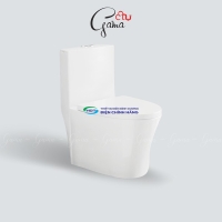Bồn cầu 1 khối GAMA GMBC907 nắp đóng êm chính hãng
