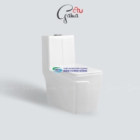 Bồn cầu 1 khối GAMA GMBC908 nắp đóng êm chính hãng