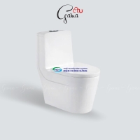 Bồn cầu 1 khối GAMA GMBC909 nắp đóng êm chính hãng