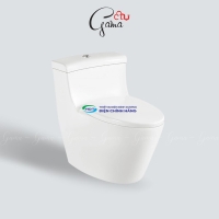 Bồn cầu 1 khối GAMA GMBC937 nắp đóng êm chính hãng