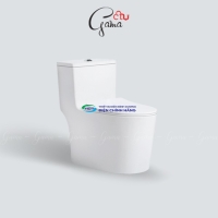 Bồn cầu 1 khối GAMA GMBC981 nắp đóng êm chính hãng