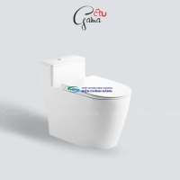 Bồn cầu 1 khối GAMA GMBC982 nắp đóng êm chính hãng