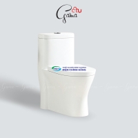 Bồn cầu 1 khối GAMA GMBC984 nắp đóng êm chính hãng