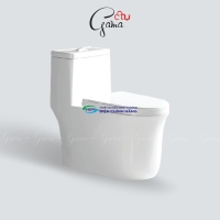 Bồn cầu 1 khối GAMA GMBC995 nắp đóng êm chính hãng