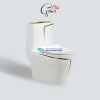 Bồn cầu 1 khối GAMA GMBC998 nắp đóng êm chính hãng