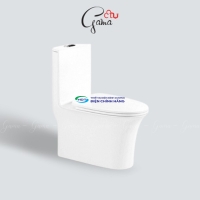 Bồn cầu 1 khối GAMA GMBC961 nắp đóng êm chính hãng