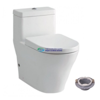 Bồn cầu 1 khối TOTO CW166RB/TC384CVK nắp đóng êm chính hãng