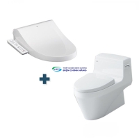 Bồn cầu 1 khối INAX AC-1135+CW-H17VN nắp điện tử