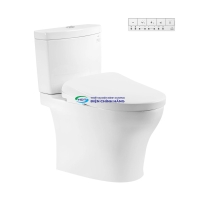 Bồn cầu 2 khối TOTO CS769CDRW23 nắp điện tử Washlet S7
