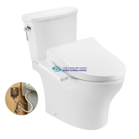 Bồn cầu 2 khối TOTO CS986GW26 nắp điện tử Washlet S1
