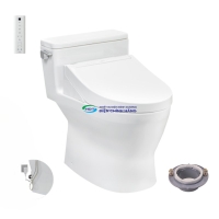 Bồn cầu 1 khối TOTO MS188VKW14 nắp điện tử Washlet C5