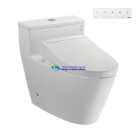 Bồn cầu 1 khối TOTO MS625CDW25 nắp điện tử Washlet S5 (giấu dây)