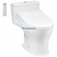Bồn cầu 1 khối TOTO MS855CDW15 nắp điện tử Washlet C5 (giấu dây)