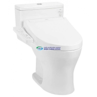Bồn cầu 1 khối TOTO MS855CDW17 nắp điện tử Washlet C2 (giấu dây)