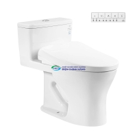 Bồn cầu 1 khối TOTO MS855CDW23 nắp điện tử Washlet S7 (giấu dây)