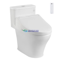 Bồn cầu 1 khối TOTO MS857CDW15 nắp điện tử Washlet C5 (giấu dây)